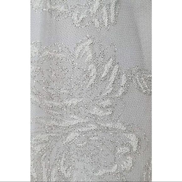 NEW BHLDN Anthropologie Hayley Paige Phoebe One Shoulder Maxi Wedding Dress SZ 4 - Picture 5 of 6